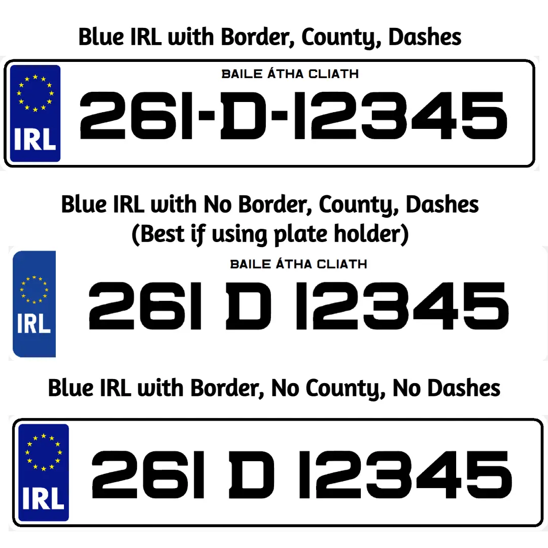 Pair - 2D Sporty Metro Font Number Plates - Image 4