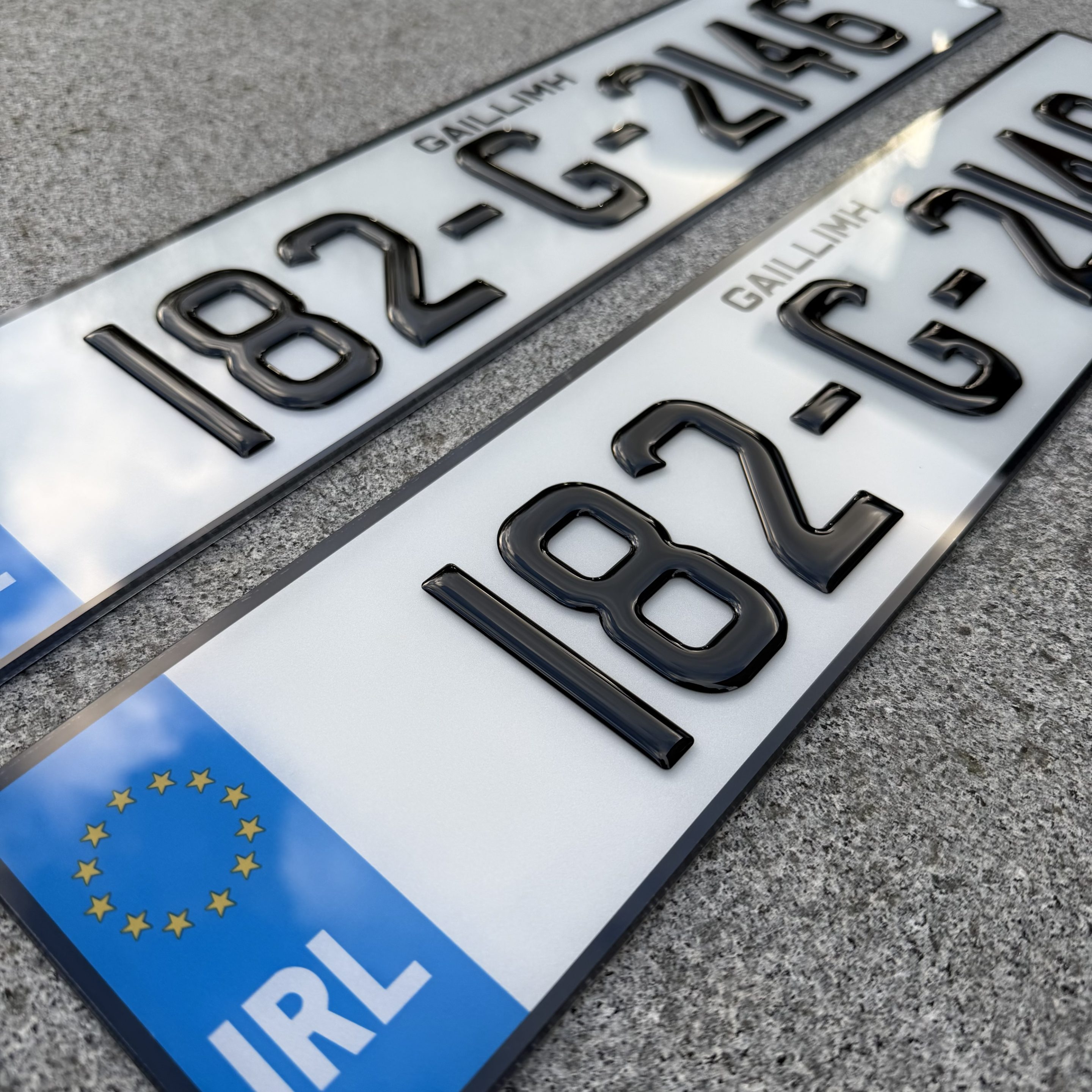 Pair - 3D Gel Number Plates - Road Legal - Image 8