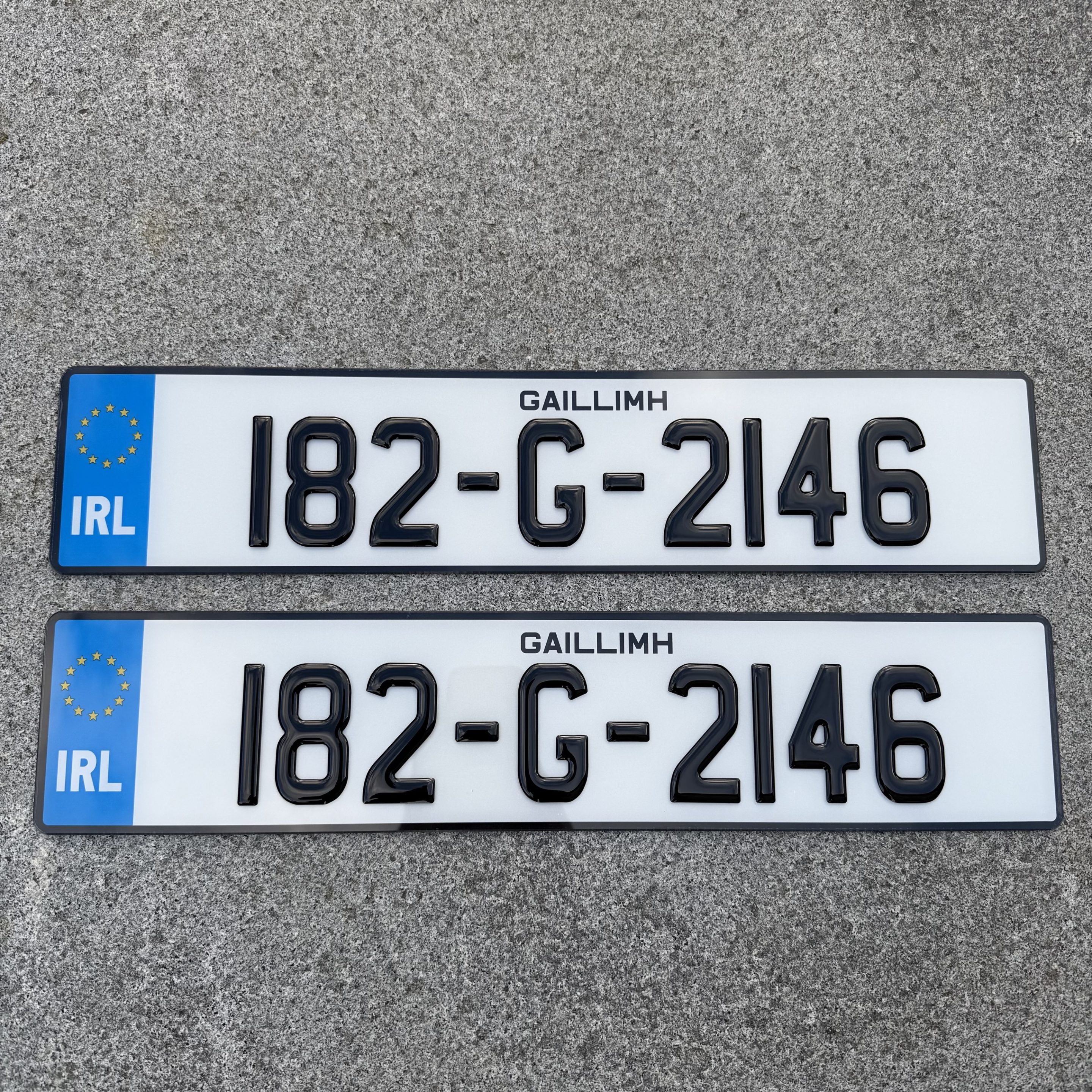 Pair - 3D Gel Number Plates - Road Legal - Image 7